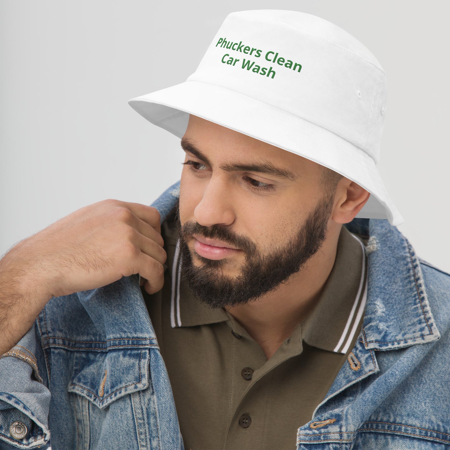 Bucket Hat with EAGLES GREEN Lettering